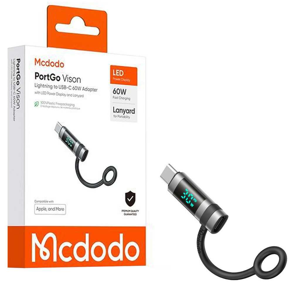 مبدل Lightning به USB-C مکدودو مدل MCDODO OT-0180 60W