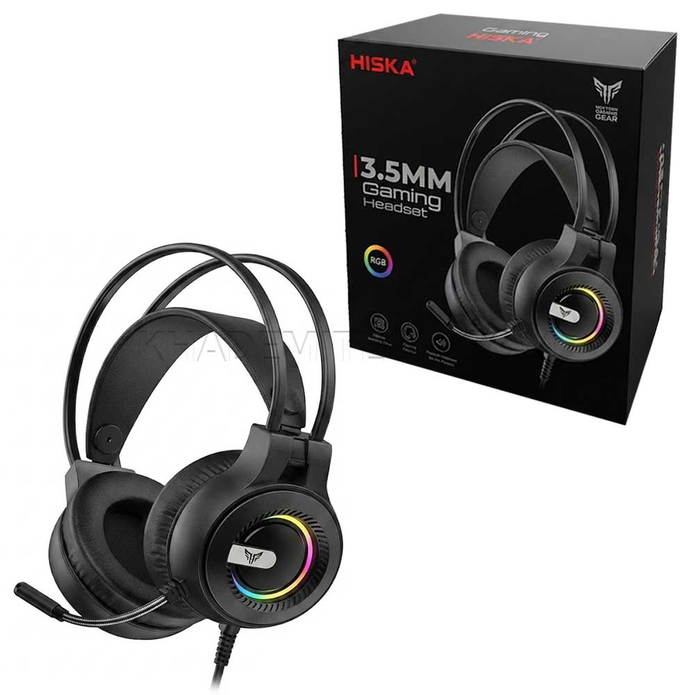 هدست سیم دار گیمینگ هیسکا مدل HISKA GHR-09