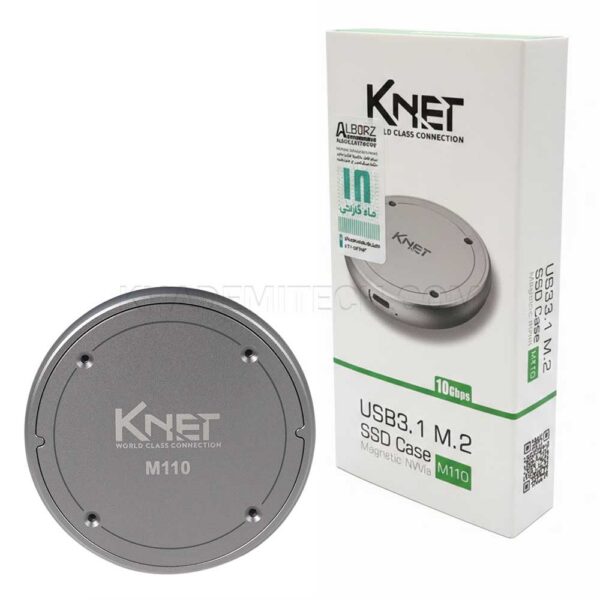 قاب هارد مغناطیسی کی نت مدل KNET K-CM2M110 USB3.1 M.2 SSD Case