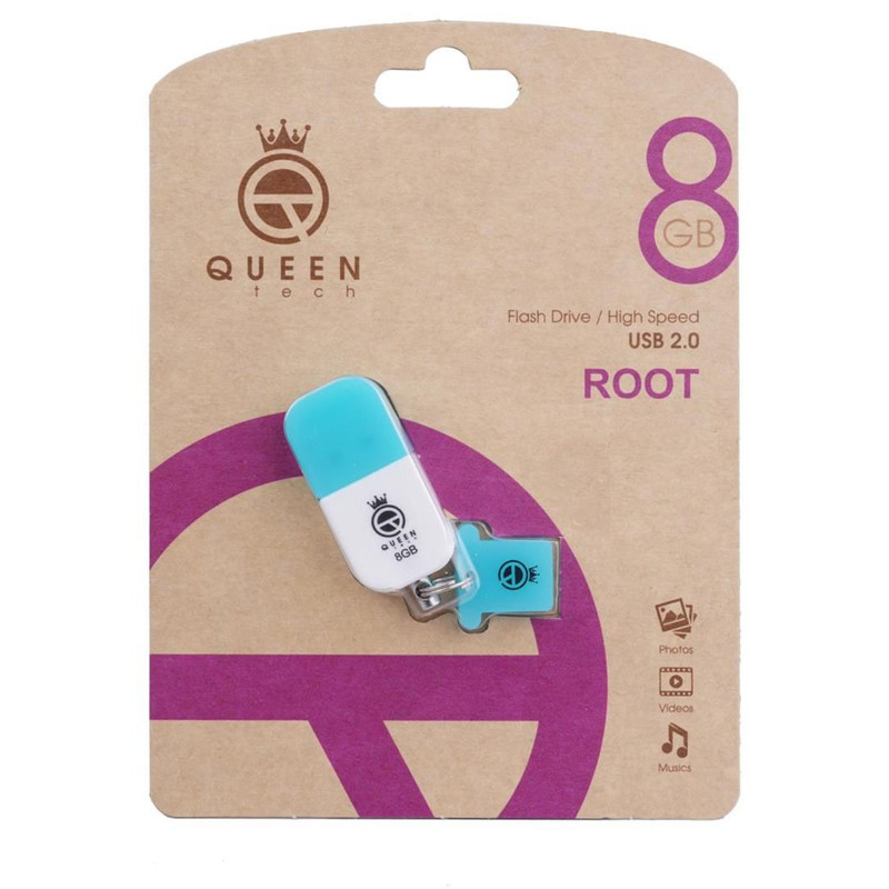 فلش QUEENTECH ROOT 8G گارانتی مادام العمر