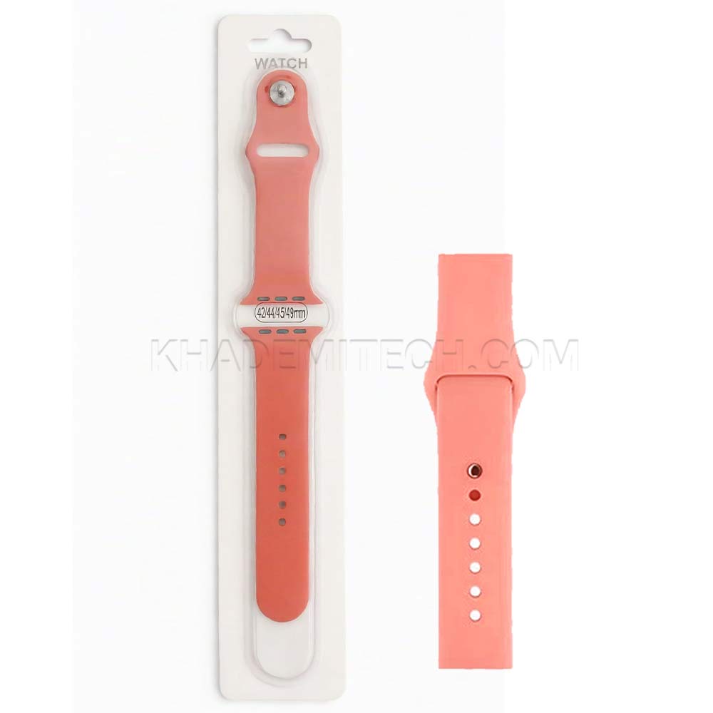 بند اپل واچ SILICON 42mm/44mm/45mm/49mm گلبهی