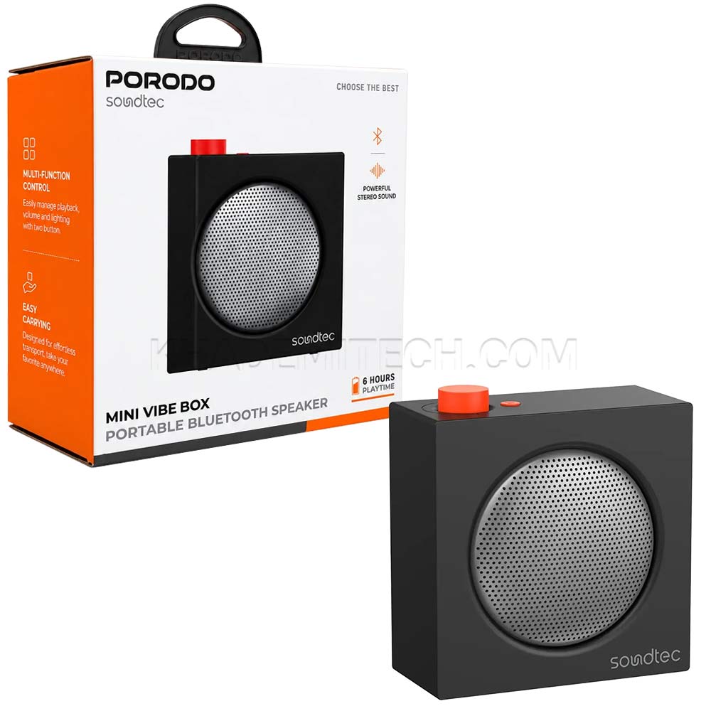 اسپیکر پورودو مدل PORODO Sondtec Mini Vibe Box