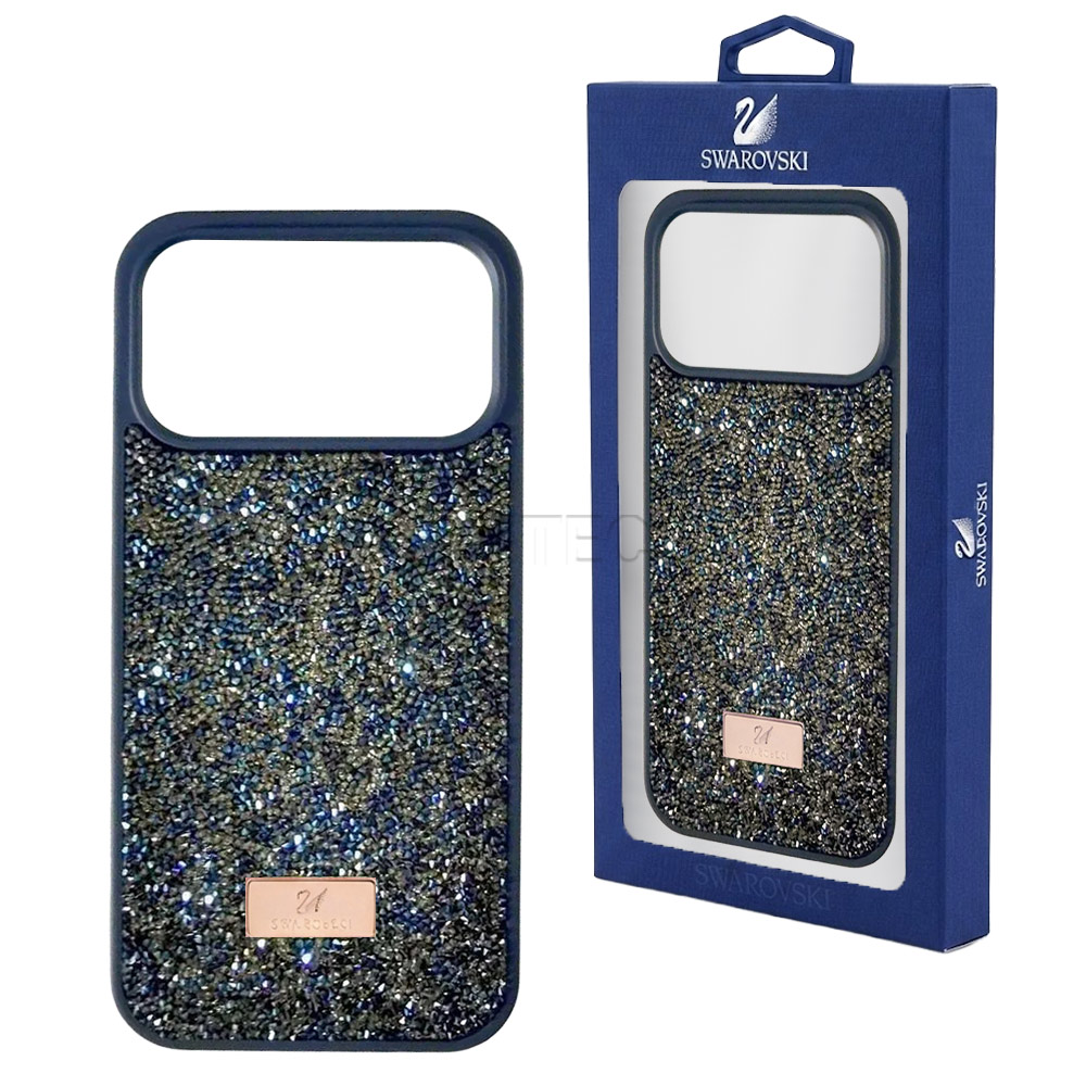 قاب آیفون سواروسکی مدل SWAROVSKI IPHONE 17 Pro Max سرمه ای
