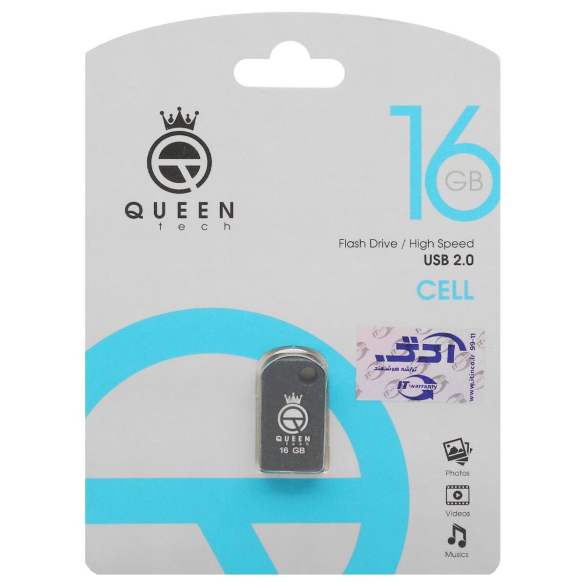 فلش کوئین تک مدل QUEEN TECH CELL 16GBگارانتی مادام العمر