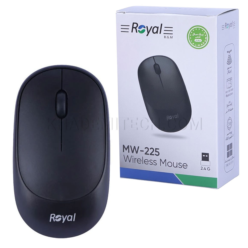 ماوس بی سیم رویال مدل ROYAL MW-225 مشکی