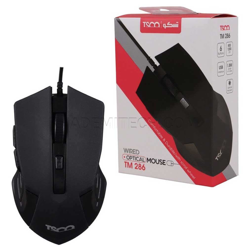 ماوس سیم دار تسکو مدل TSCO TM 286