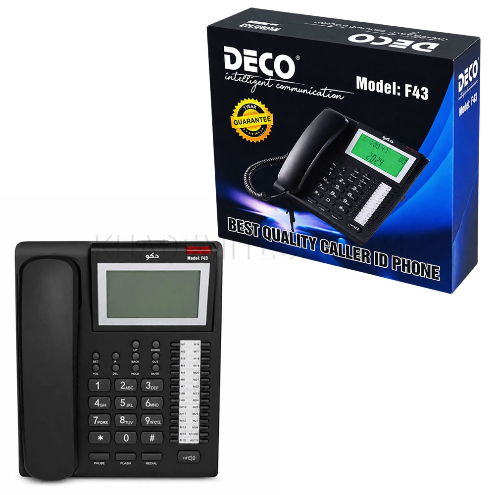تلفن رومیزی دکو مدل DECO F43 مشکی