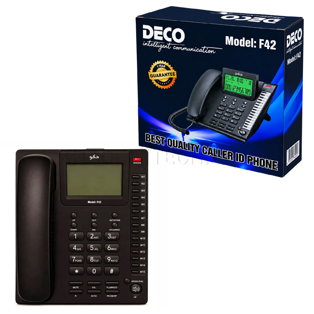 تلفن رومیزی دکو مدل DECO F42 مشکی