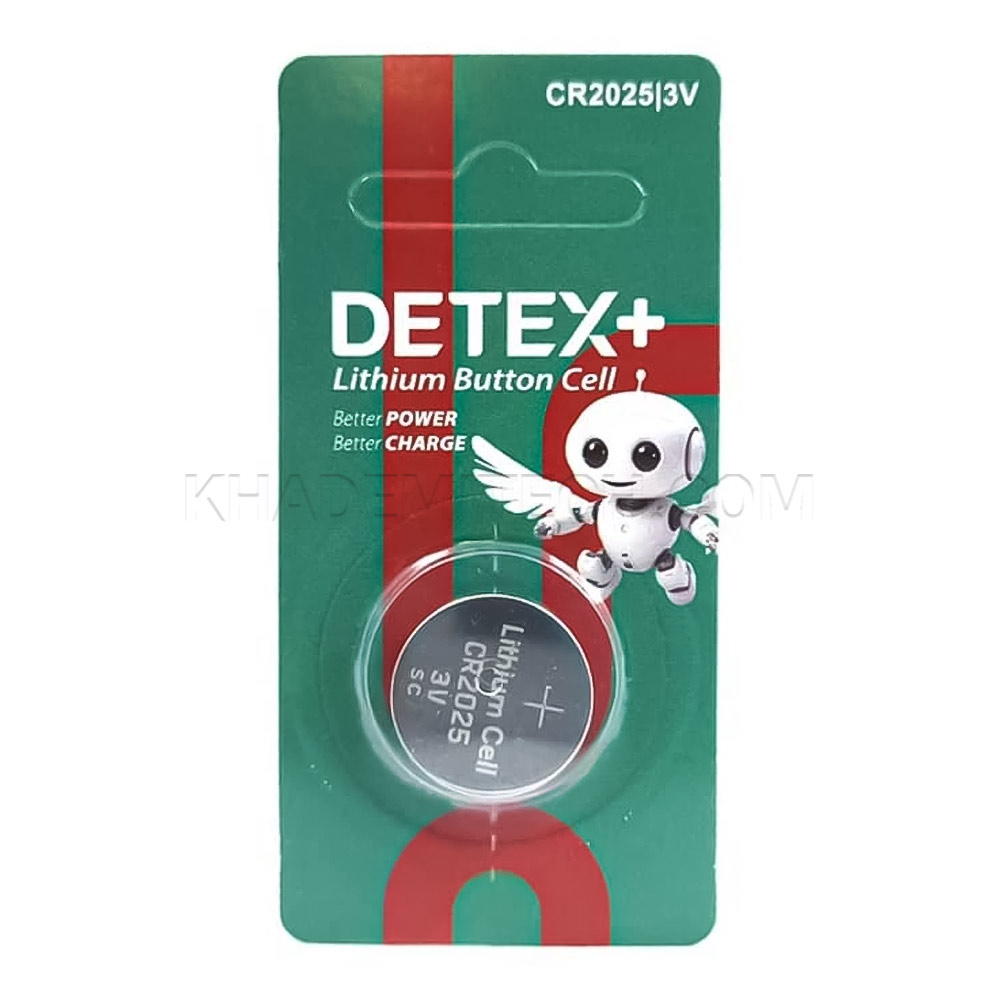 باتری سکه ای دتکس پلاس مدل DETEX+ CR2025