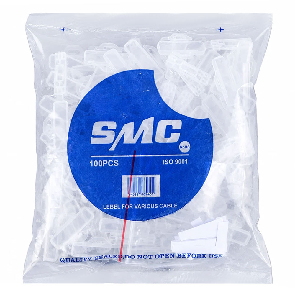 پلاک کابل شبکه مدل SMC بسته 100 عددی