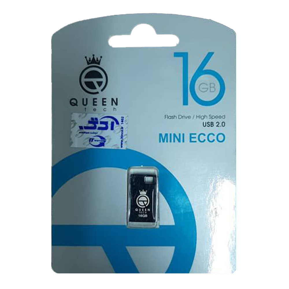 فلش کوئین تک مدل QUEEN TECH MINI ECCO 16GBگارانتی مادام العمر