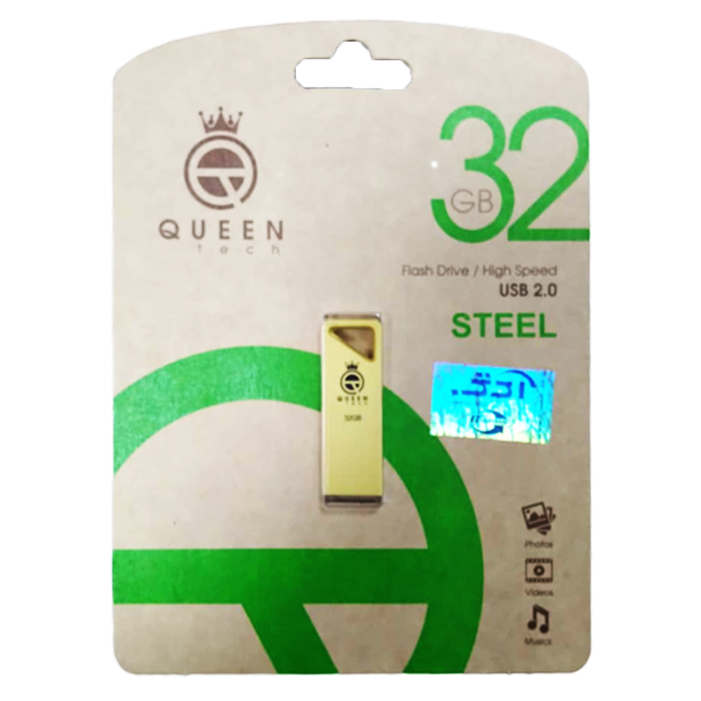 فلش کوئین تک مدل QUEEN TECH STEEL 32G گارانتی مادام العمر