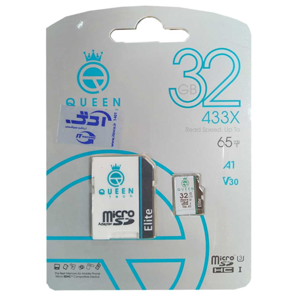 رم میکرو QUEENTECH U3 65MB 32G گارانتی مادام العمر