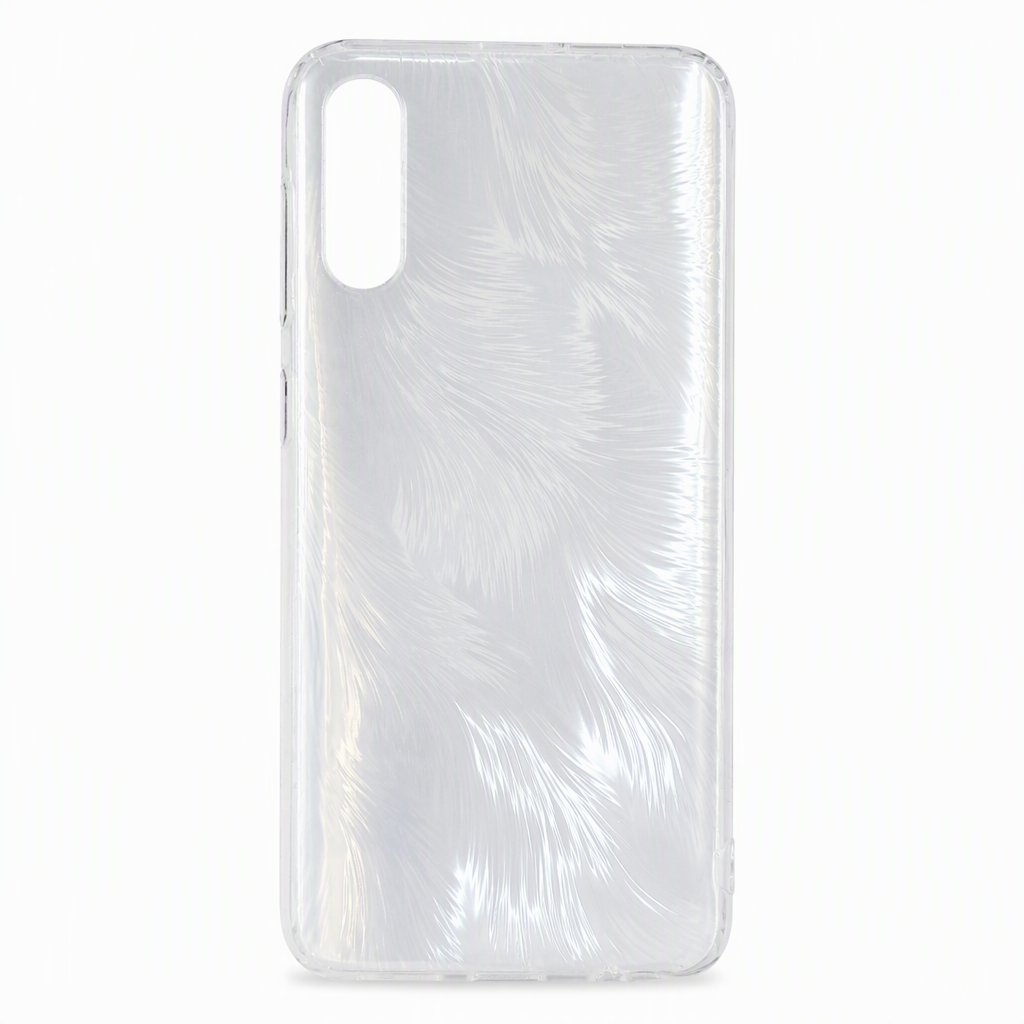 قاب سامسونگ مدل SAMSUNG A50 FEATHER نقره ای