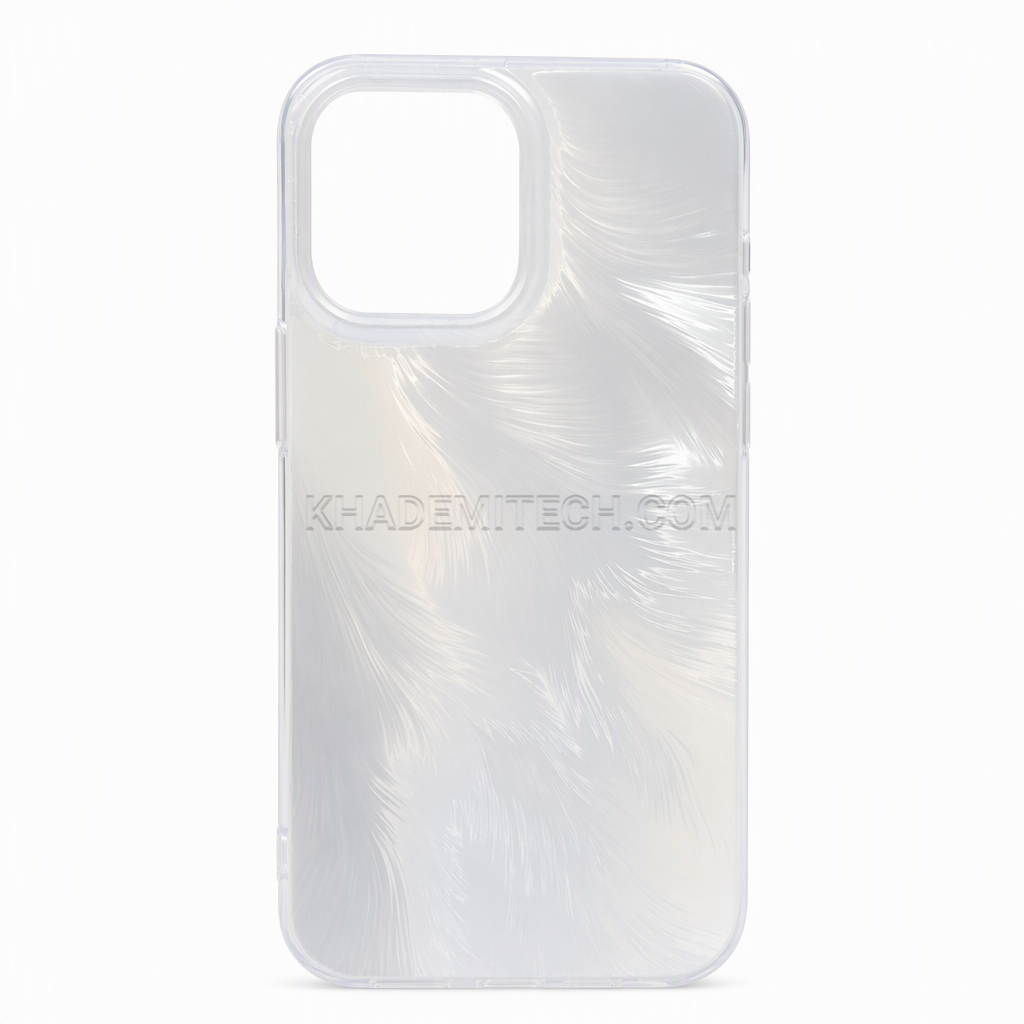 قاب آیفون مدل IPHONE 13 ProMax FEATHER نقره ای