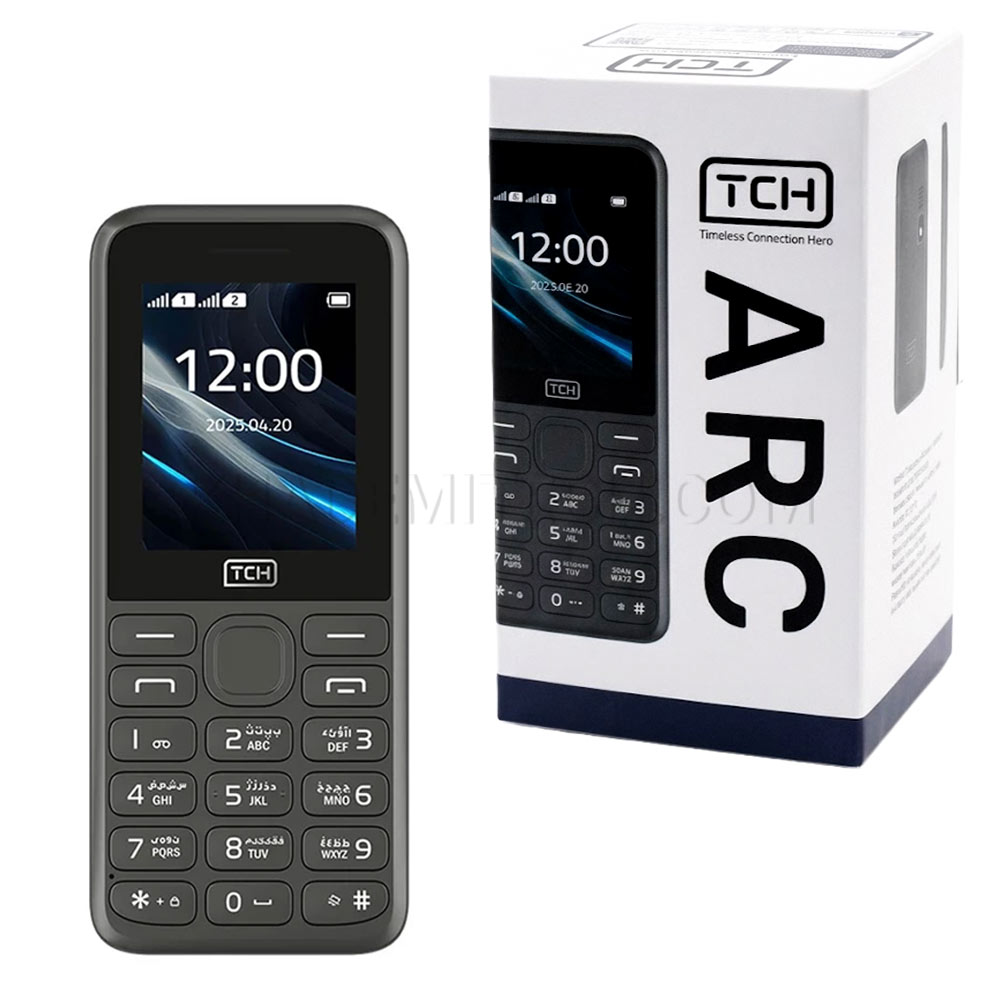 گوشی موبایل دکمه ای تی سی اچ مدل TCH ARC 4MB 2 SIM مشکی