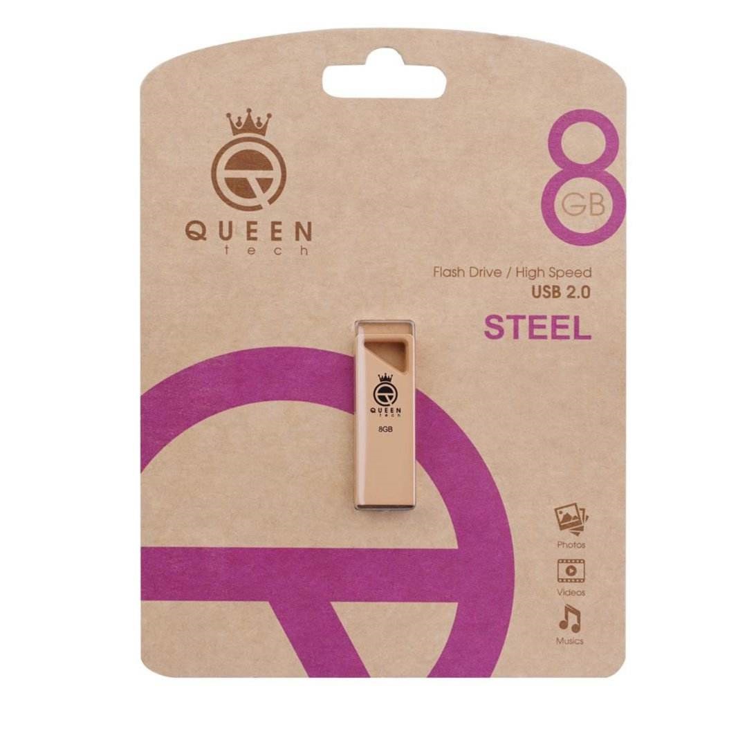 فلش کوئین تک مدل QUEEN TECH STEEL 8GBگارانتی مادام العمر