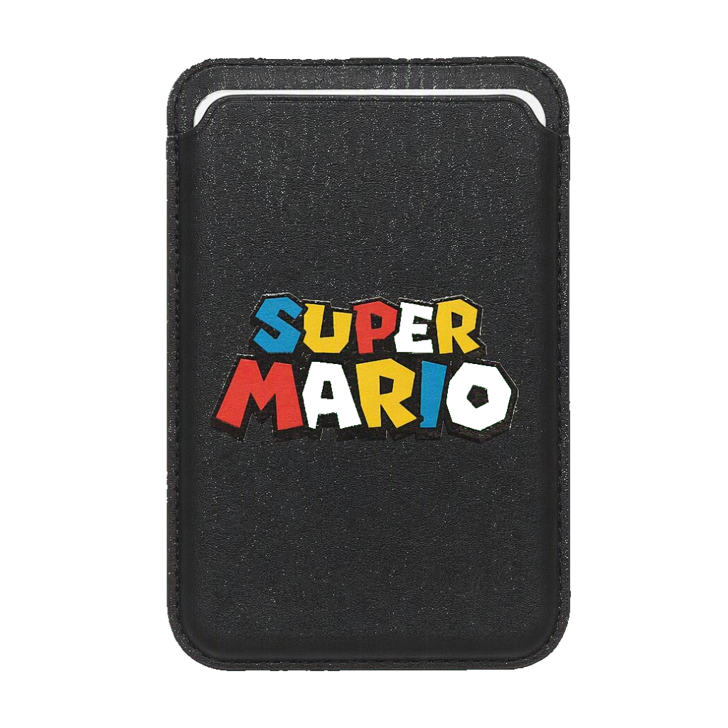 جا کارتی مگ سیف دار مدل WALLET MAGSAFE SUPERMARIO مشکی