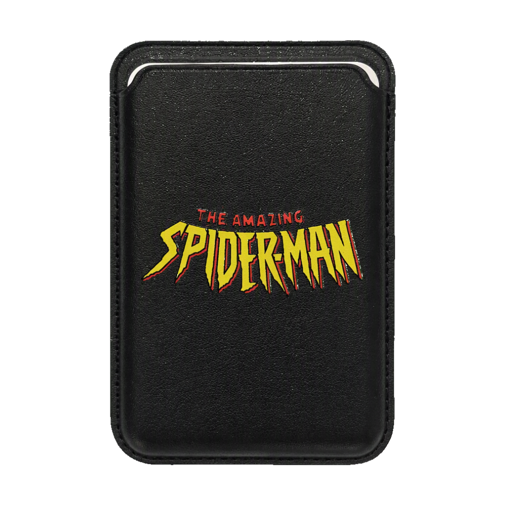 جا کارتی مگ سیف دار مدل WALLET MAGSAFE SPIDERMAN مشکی