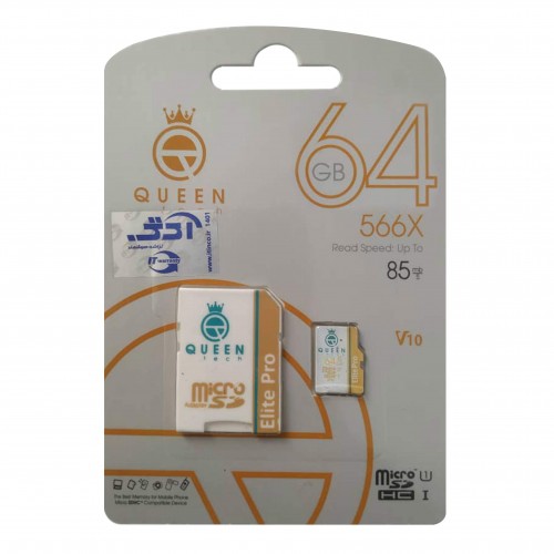 رم میکرو QUEENTECH U3 85MB 64G گارانتی مادام العمر