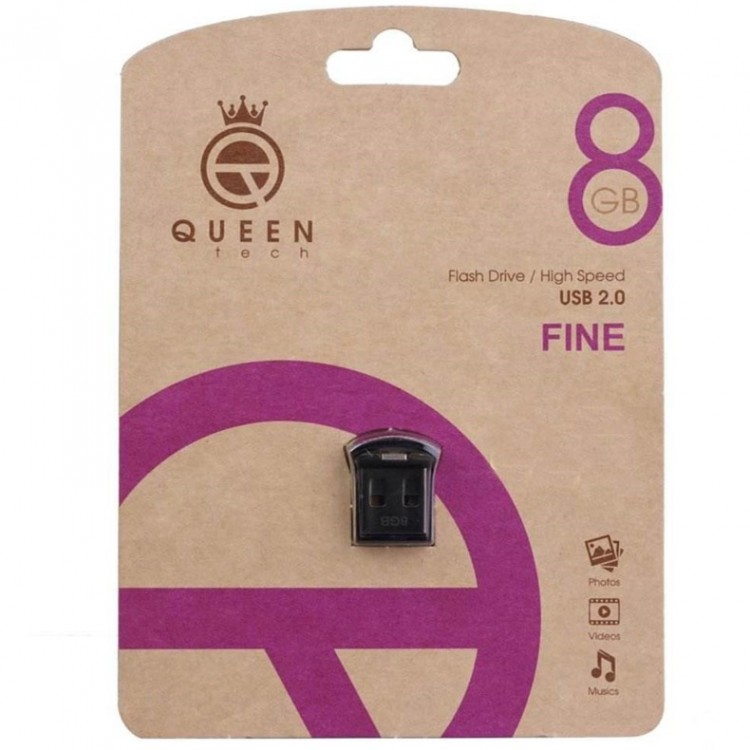 فلش QUEENTECH FINE 8G گارانتی مادام العمر