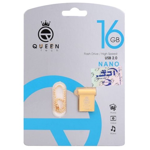 فلش QUEENTECH NANO 16G گارانتی مادام العمر