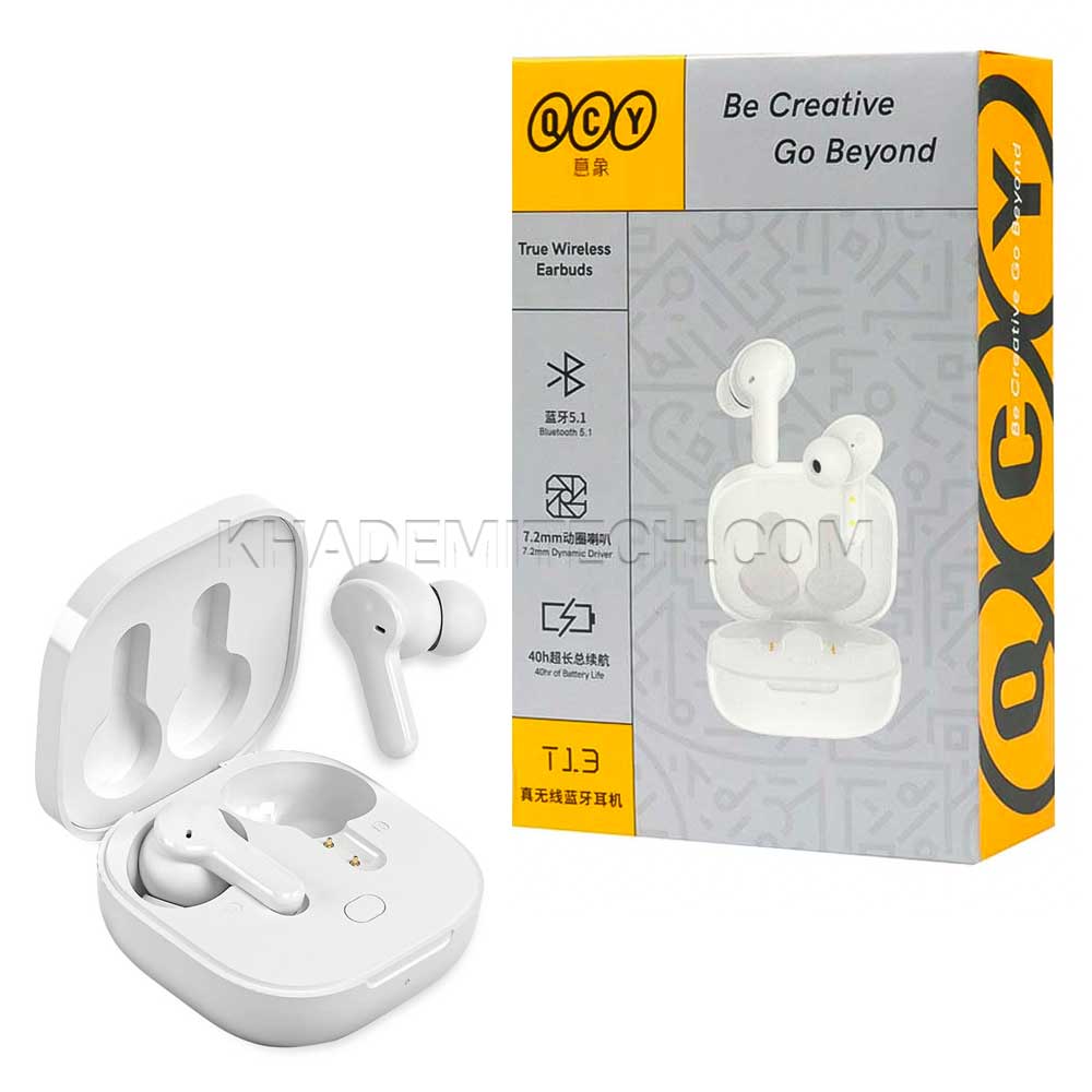 ایرپاد کیو سی وای مدل QCY T13 سفید گارانتی رهاگستر