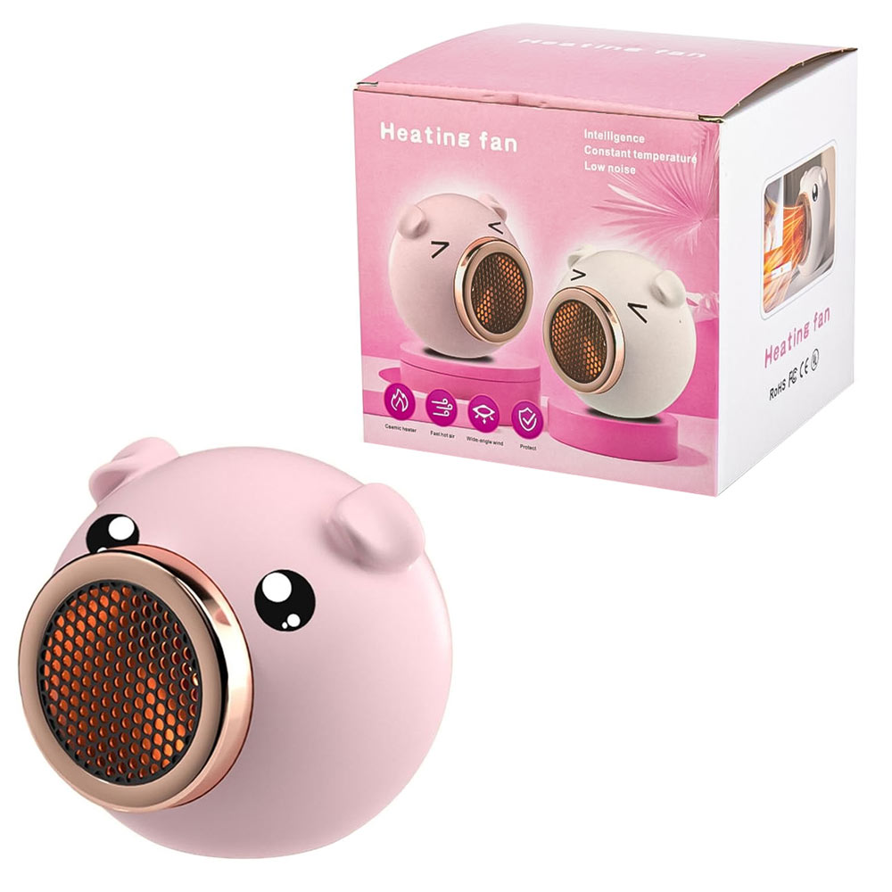 هیتر برقی مدل HEATING FAN فانتزی طرح خوک صورتی