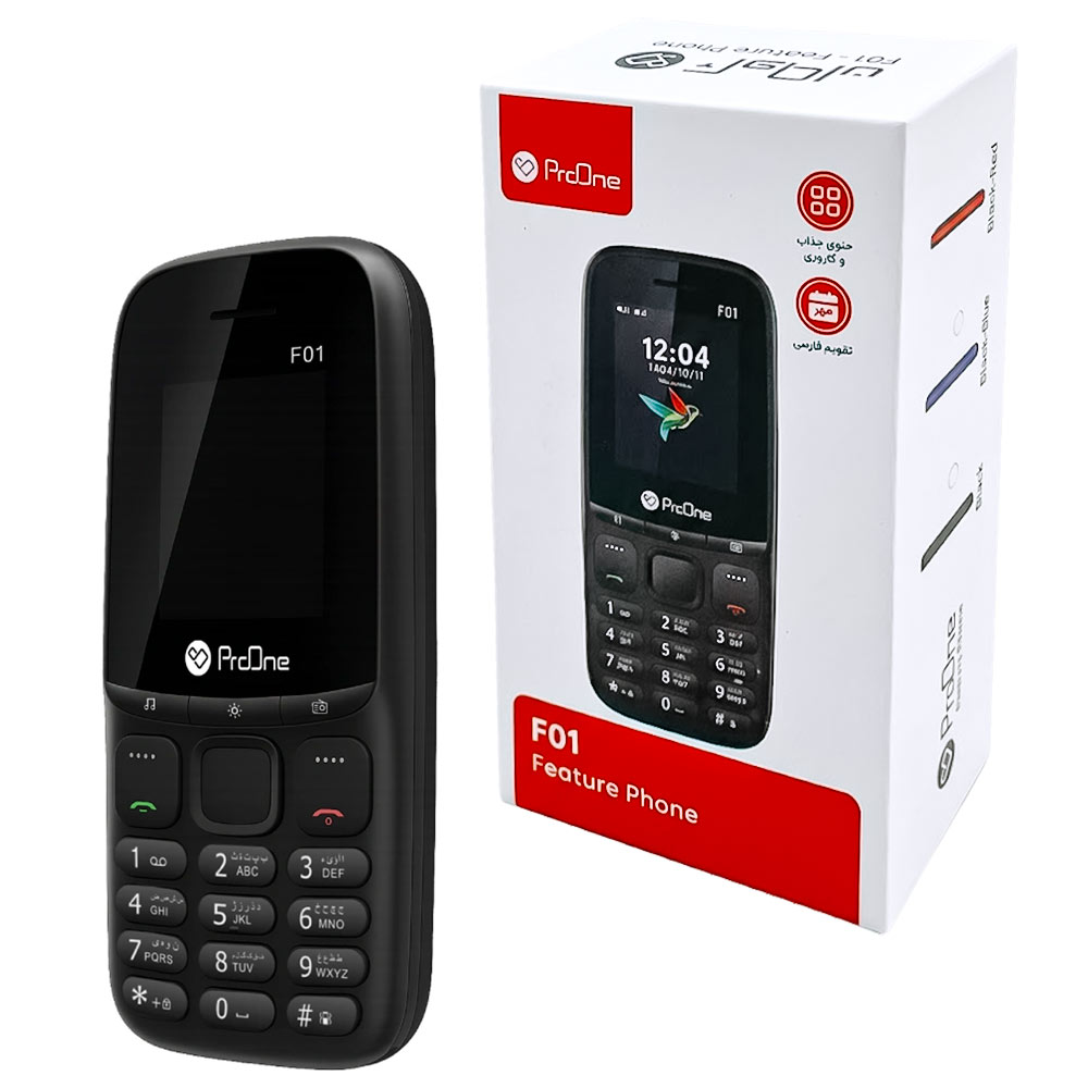 گوشی موبایل دکمه ای پرووان مدل PROONE F01 مشکی