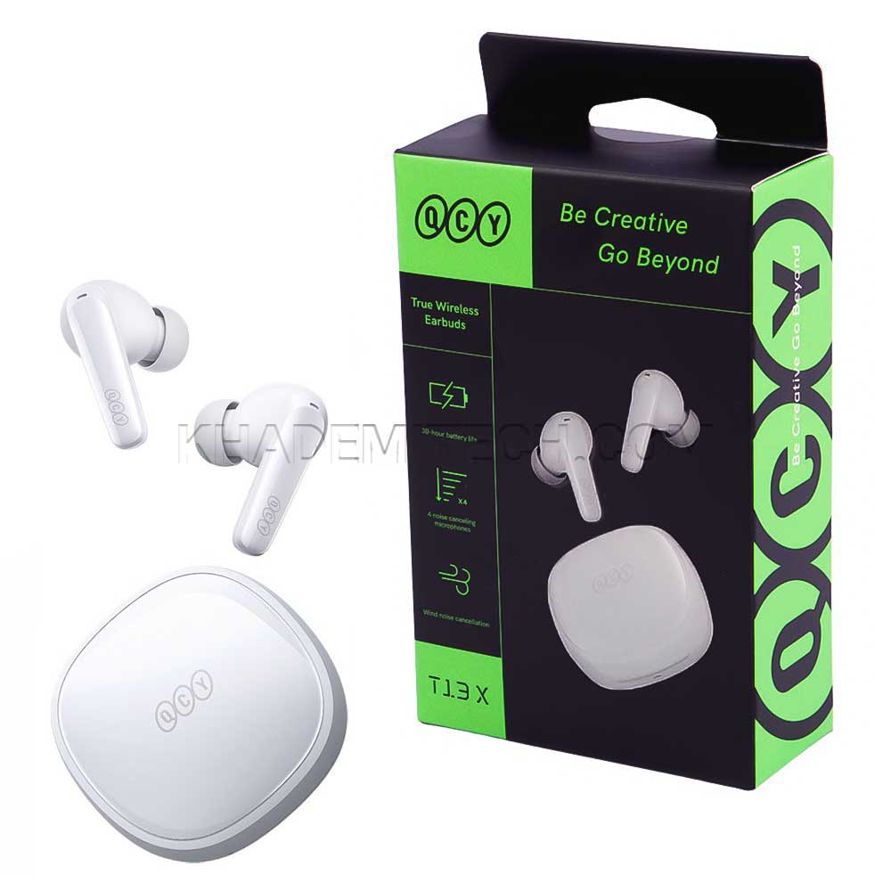 ایرپاد کیو سی وای مدل QCY T13X سفید گارانتی رهاگستر