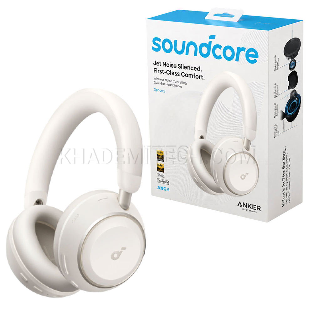 هدست بی سیم انکر مدل ANKER Soundcore Space2 D1402Z21 سفید